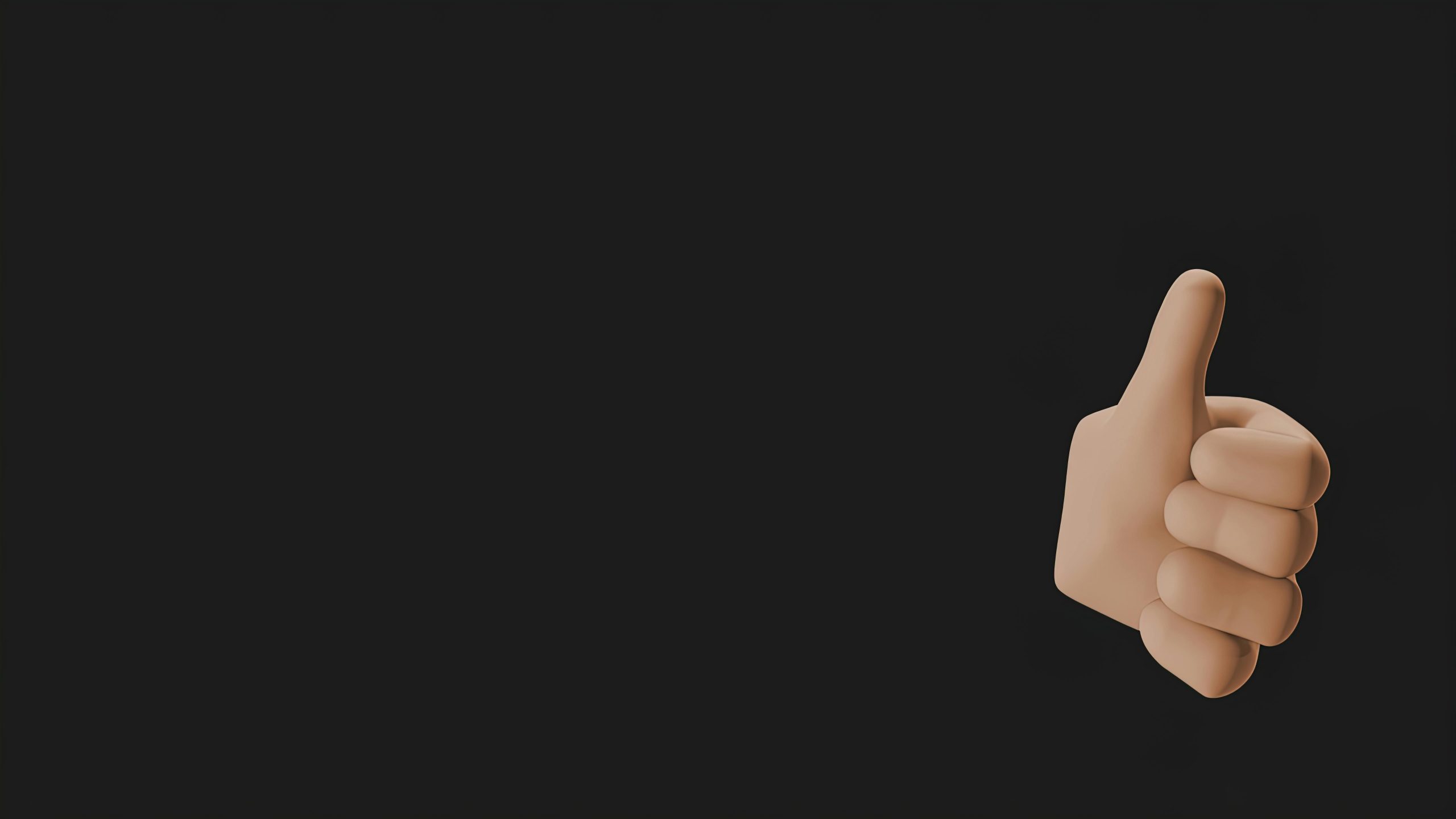 Thumbs up for a great job done
